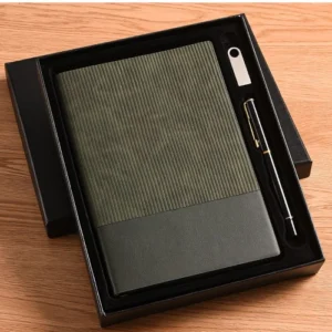 Bloc-note de luxe pour entreprise avec stylo et clé USB de 16 Go